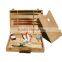 Mini beech wooden table easel box with patelle art supplies