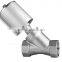 2 Way Full Stainless Steel Angle Seat Valve with Pneumatic Actuator