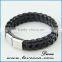 wholesale brown braided blank mens Leather bracelet