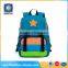 Breathable young student durable 600d light blue backpack teenage