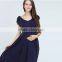 Long breastfeeding dress maternity clothes Fashionable