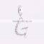 Fashion Silver Jewelry Micro Pave Letter G Charms Mens Anklets Bracelet