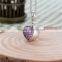 S050 S925 Secret Love Engraved Logo Custom Heart Bead,Pave Pink Zircon Slipped Charm