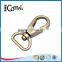 D shape custom metal key chain snap hook for bag