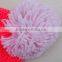 knitted fashion winter beanie with pom poms
