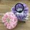 Lace Flower Hairbands Black Hairband with 4inch Lace Flower &Rhinestone in Center for Baby Accessories