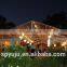 clear tent 15X40m with transparent roof cover and sidewalls for 500 seats outdoor wedding party events