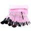 23pcs Full Set Pink Cosmetic Tool Makeup Brushes Wholesale