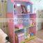 Study room funiturer children bookcase child bookshelf/kids Cartoon Design Moveable Bookcase wooden doll house bookcase children