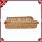 Wholesale handwoven rattan storage dough proofing poly rattan plastic bread basket