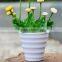 Home decor colorful plastic small decorative flower pots