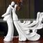 Wedding gift imitation ceramic unpainted resin figurines