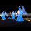 Commercial new style custom hanging LED angel street motif lights christmas decoration