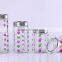 4pcs airtight glass jar with handdrawing