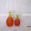 spayed clear glass wine decanter