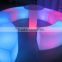 2016 Hot !outdoor color changing led plastic benches / popular bench