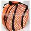 cutsomeized size logo Eco -friendly orange round travel duffle bag for women
