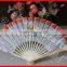 2014 new style bamboo cloth craft folding fan