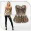 Women Sexy Full Sequin Ruffle Bralet Woman Top