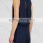 Wholesale Women Apparel Sleeveless Latest Short Legs Navy Cashmere Playsuit(DQE0132J)