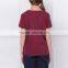 British Academy style 2017 new light Chinese style school boys and girls red short sleeved T-shirt custom
