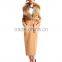 High Quality Hand Made Fox Fur Collar Women's Double Side Cashmere Long Coat