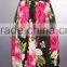 ladies spaghetti strap fancy floral rayon tube dresses