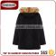 Men Winter Polyester Made Padded Quilting Jacket With Fur Hood