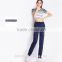 2017 wholesale oversize life gym good quality comfortable tracking pants woman CVC(60/40)