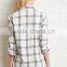 Wholesale Fashion design Lady Casual Long Sleeve Blouse