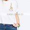 New arrival fashion summer kinds of printing customize t-shirt for lady