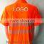 Mens ENISO20471 polyester/cotton pique high visibility safety custom printing polo shirt