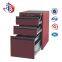 China fenglong steel filing cabinet and vault 3 drawers movable pedestal