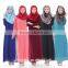 pink lace waist muslim dress /mck yimy phemp muslim Arabian middle east lace abaya kaftandress/ islamic muslim women dress