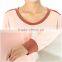 breathable material fashion womens silk pajamas