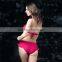 Fashion Mature Women Sexy Hot Pink Lace One Piece Swimwear Monikini