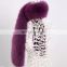 Fashion long style custom luxury fox fur collar scarf handmade fur collar