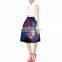 Latest youthful Sublimation print long ladies skirt design models