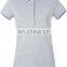 Long grey color plain cotton polo dress t shirts custom design wholesale