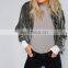 Reversible Wool Fabric Clothing New Arrival Pressed Pleat on Back Slivery Diamond Velvet Coat Designer Apparel China