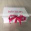 4C printing matte lamination process flat clean rigid box for small bride morning dress