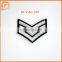 Iron Embroidery Patched Custom Embroidery Gold Badge Fabric