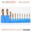 WTFTOOLS manufacturer cemented solid carbide center spot drilling bits for steel and aluminium alloy