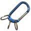 Hot Selling Swivel Spring Snap Hook D Type With Key Ring Colorful Aluminum Snap Hook