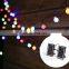 RGB Solar Powered LED String Light 6W with 3V Solar Panel 10pcs sockects for Home Garden Use