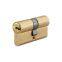 Euro Profile Solid Brass Cylinder with Steel Computer Key for Mortise Lock