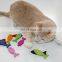 Customized Nature fish shape Felt cat toy with various colors