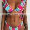 Off Shoulder Print Ruffle Bikini 2019 Sexy Swimwear Women Swimsuit Brazilian Bikini Set Thong Bathing Suit maillot de bain femme