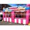 High Quality Backyard Party Hawaii Tiki Bar Style Mobile Kiosk Advertising Snack Food Inflatable Booth
