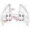 Motorcycle Foot pegs Motorcycle Pedals Footboards For Harley Touring Electra Road Glide